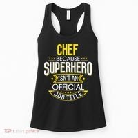 Chef Idea Funny Superhero Job Chef Women's Tank Top thumb 0