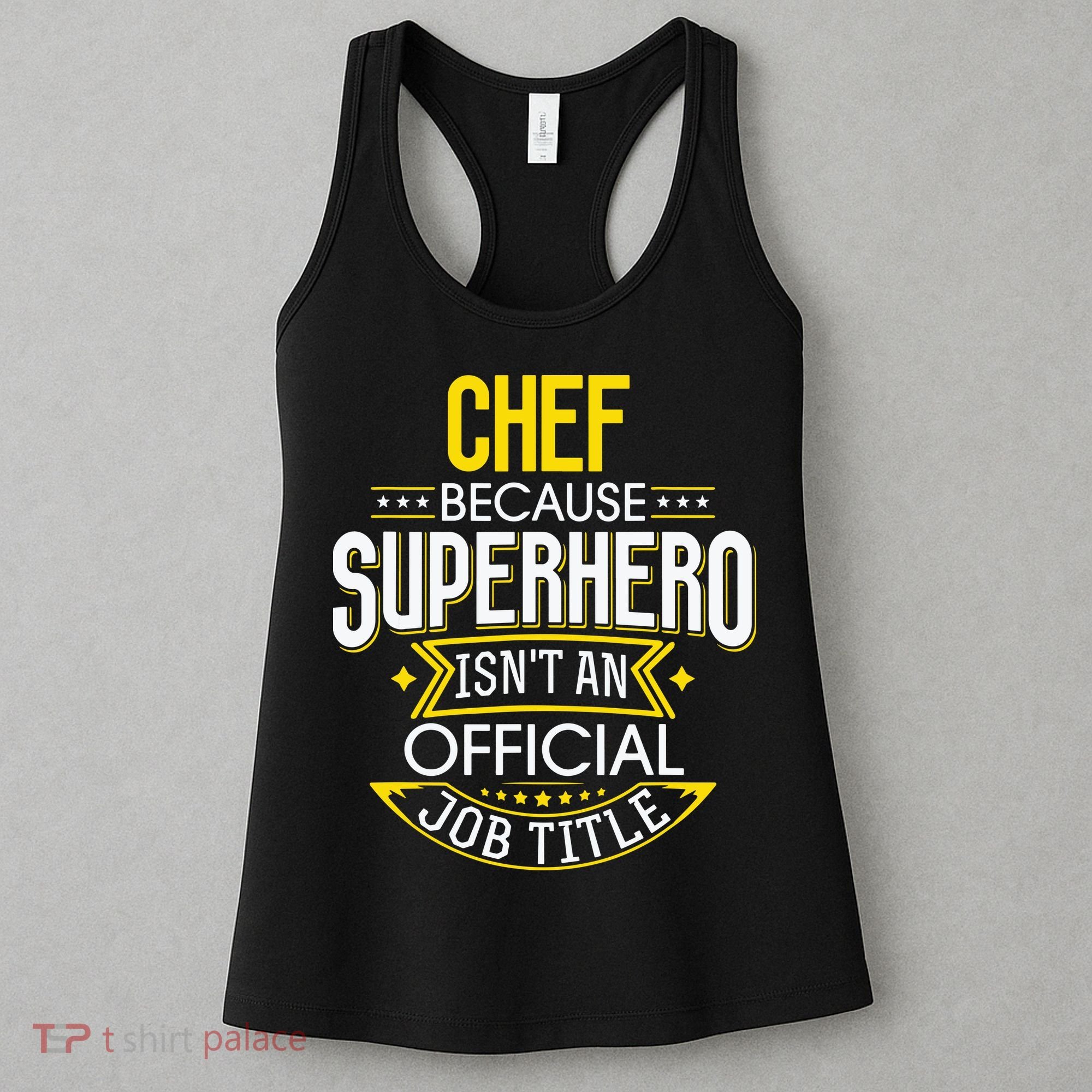 Chef Idea Funny Superhero Job Chef Women's Tank Top