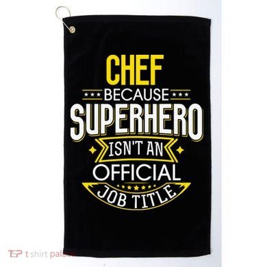 Chef Idea Funny Superhero Job Chef Golf Towel