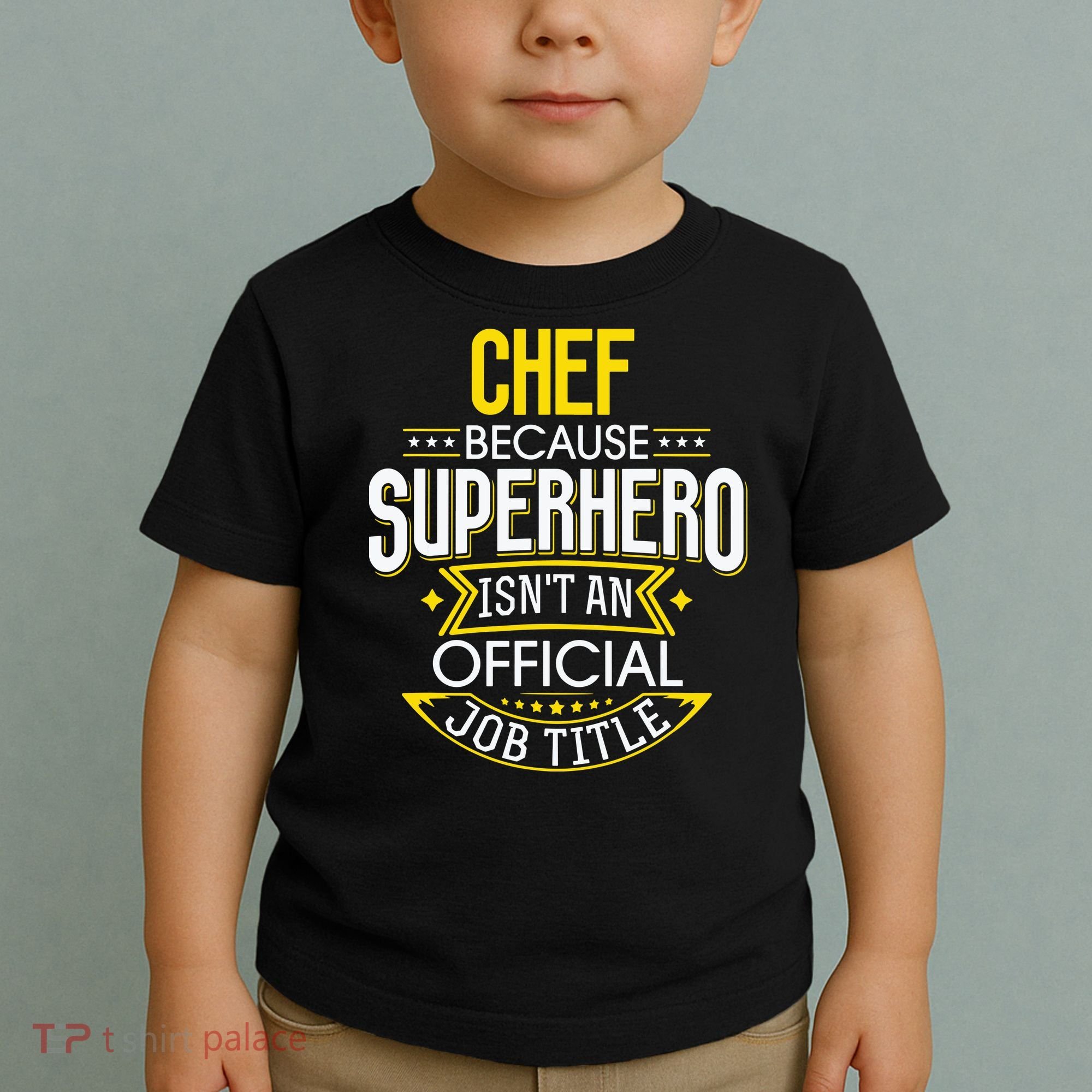 Chef Idea Funny Superhero Job Chef Toddler T-Shirt