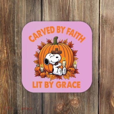 Carving In Faith Lighting With Grace Coaster