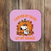 Carving In Faith Lighting With Grace Coaster thumb 0