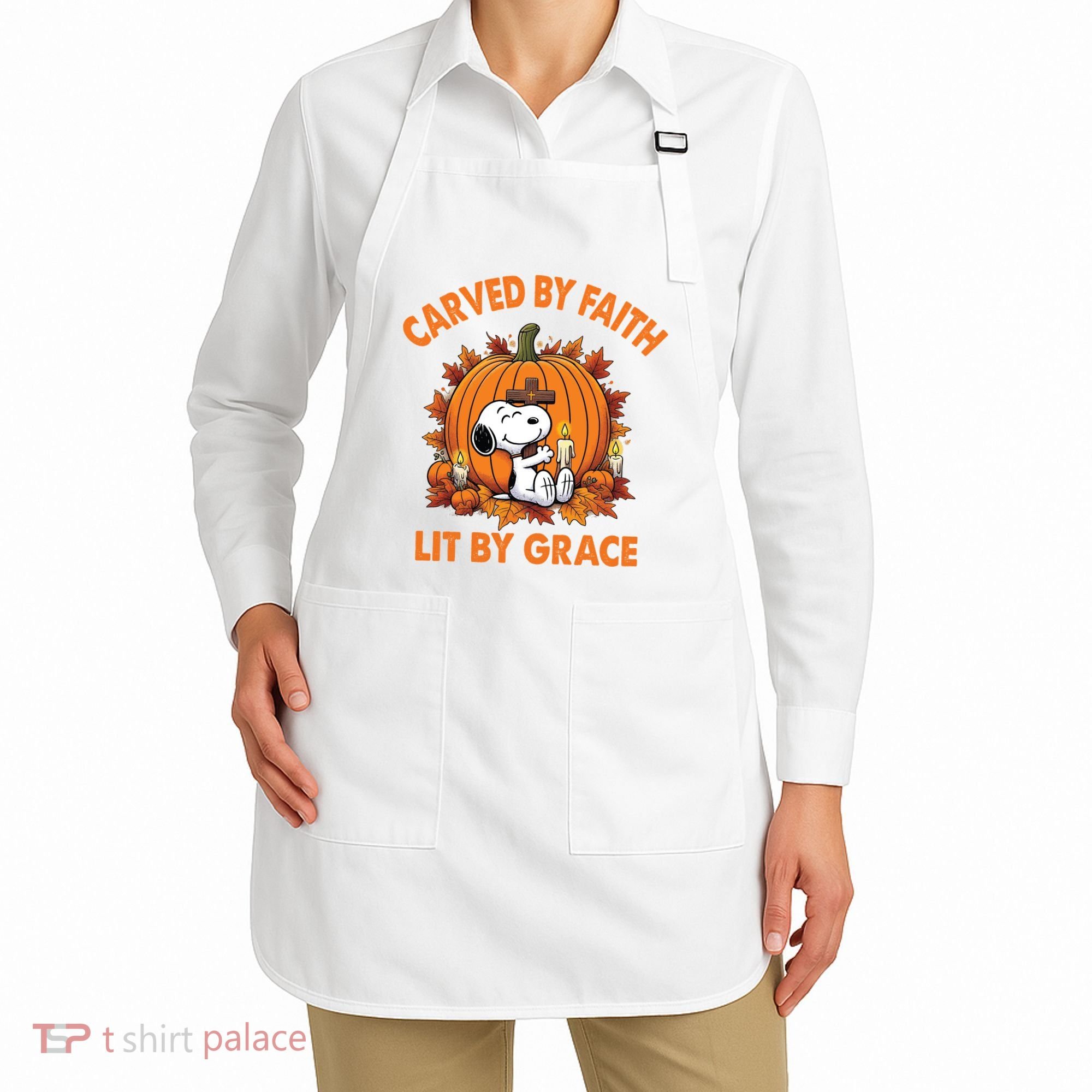 Carving In Faith Lighting With Grace Apron