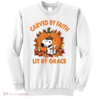 Carving In Faith Lighting With Grace Sweatshirt