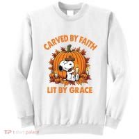 Carving In Faith Lighting With Grace Sweatshirt thumb 0