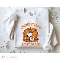 Carving In Faith Lighting With Grace Sweatshirt thumb 2