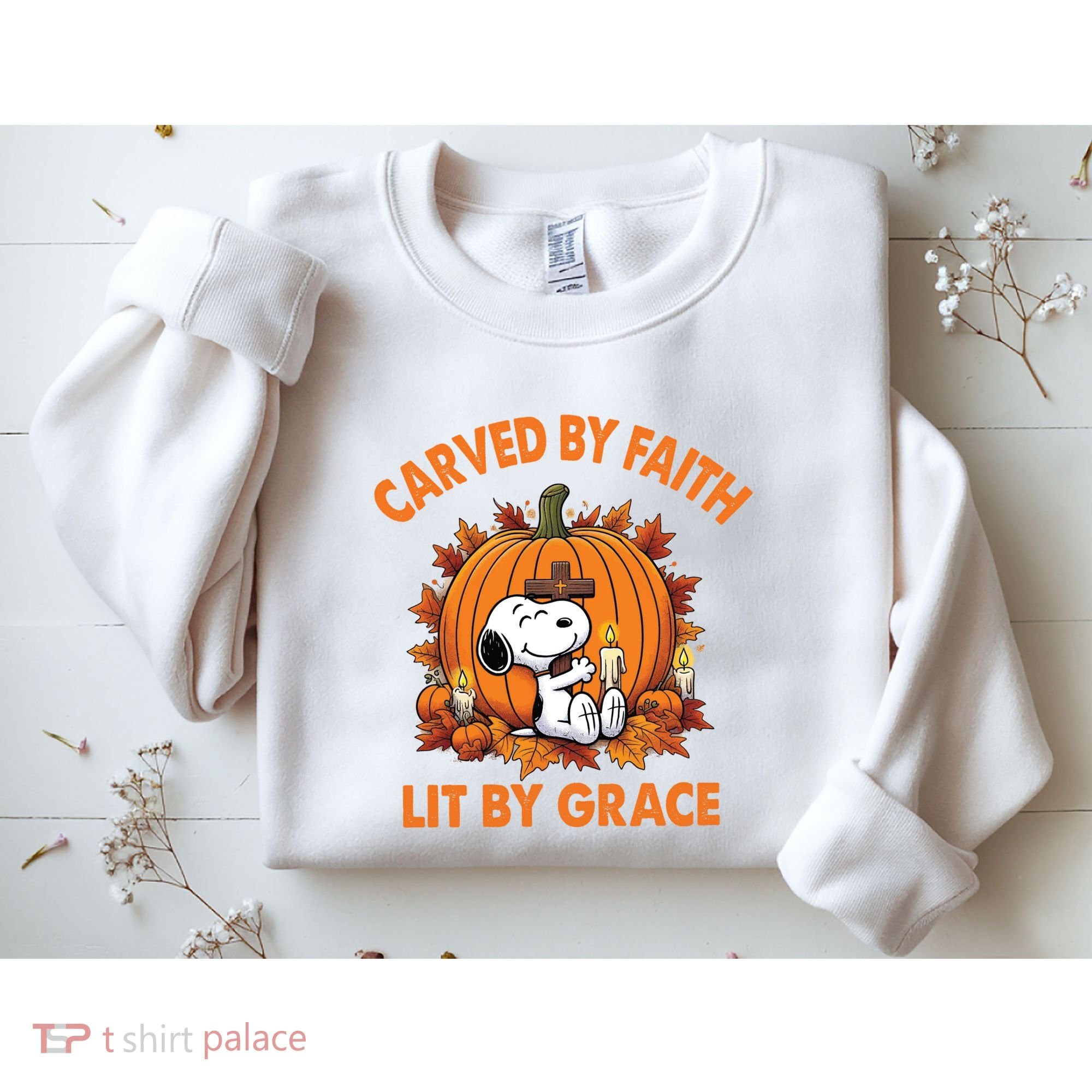 Carving In Faith Lighting With Grace Sweatshirt