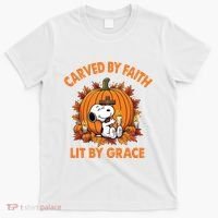 Carving In Faith Lighting With Grace T-Shirt thumb 0