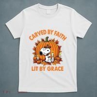 Carving In Faith Lighting With Grace T-Shirt thumb 5