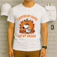 Carving In Faith Lighting With Grace T-Shirt thumb 6