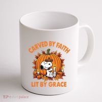 Carving In Faith Lighting With Grace Coffee Mug thumb 1