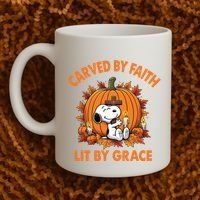 Carving In Faith Lighting With Grace Coffee Mug thumb 2