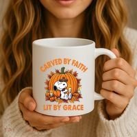 Carving In Faith Lighting With Grace Coffee Mug thumb 3
