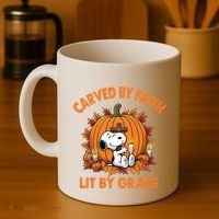 Carving In Faith Lighting With Grace Coffee Mug thumb 4