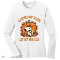 Carving In Faith Lighting With Grace Women's Long Sleeve Shirt thumb 0