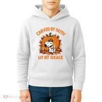 Carving In Faith Lighting With Grace Kids Hoodie thumb 4