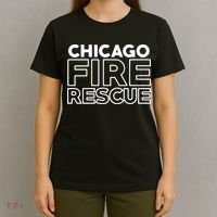 Chicago Illinois Fire Rescue Department Firefighters Firemen T-Shirt thumb 4