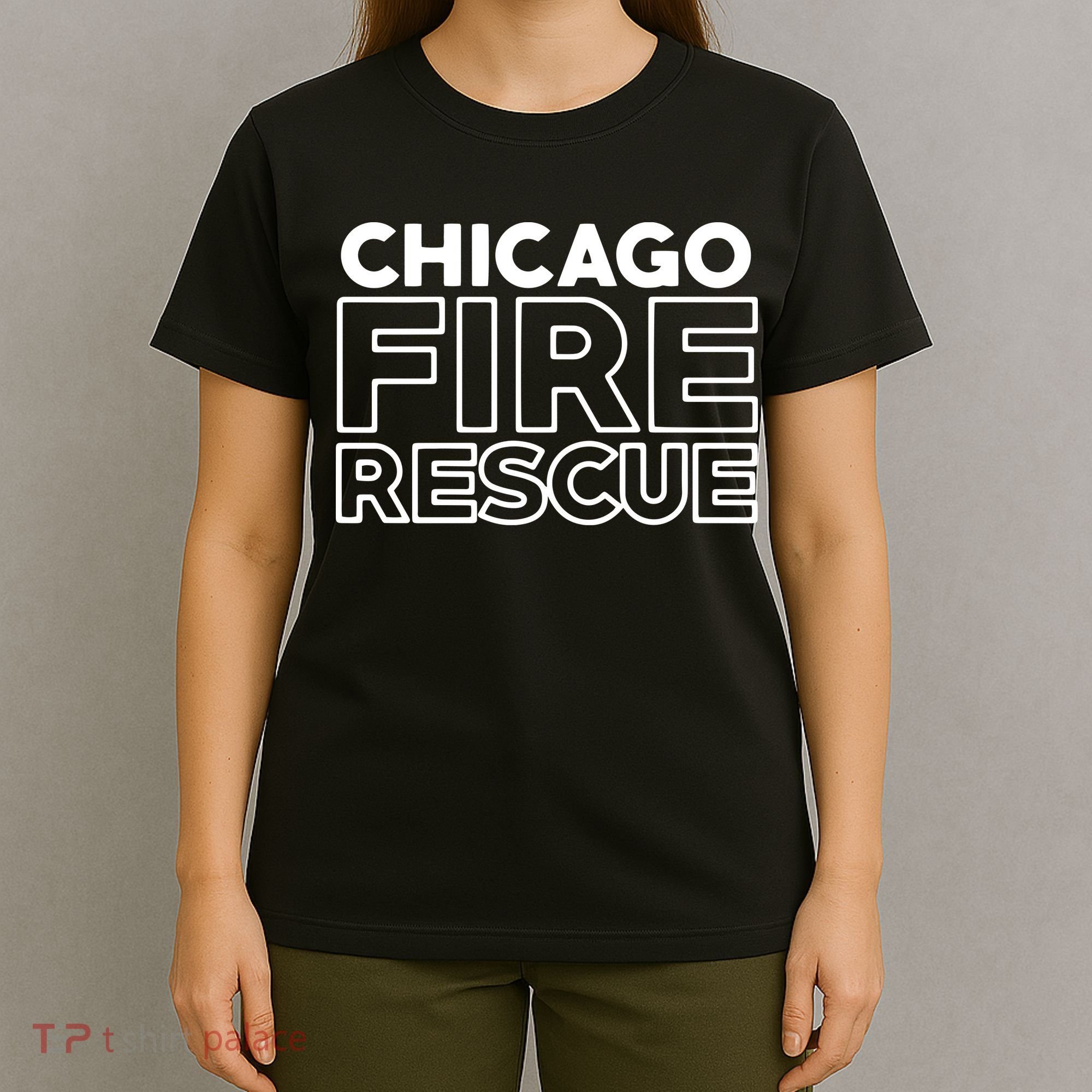 Chicago Illinois Fire Rescue Department Firefighters Firemen T-Shirt
