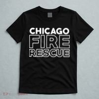 Chicago Illinois Fire Rescue Department Firefighters Firemen T-Shirt thumb 5