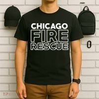 Chicago Illinois Fire Rescue Department Firefighters Firemen T-Shirt thumb 6