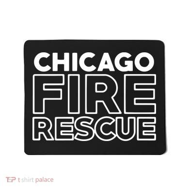 Chicago Illinois Fire Rescue Department Firefighters Firemen Mousepad