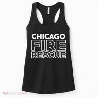 Chicago Illinois Fire Rescue Department Firefighters Firemen Women's Tank Top thumb 0