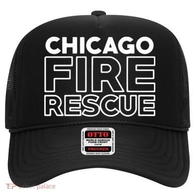Chicago Illinois Fire Rescue Department Firefighters Firemen Hat