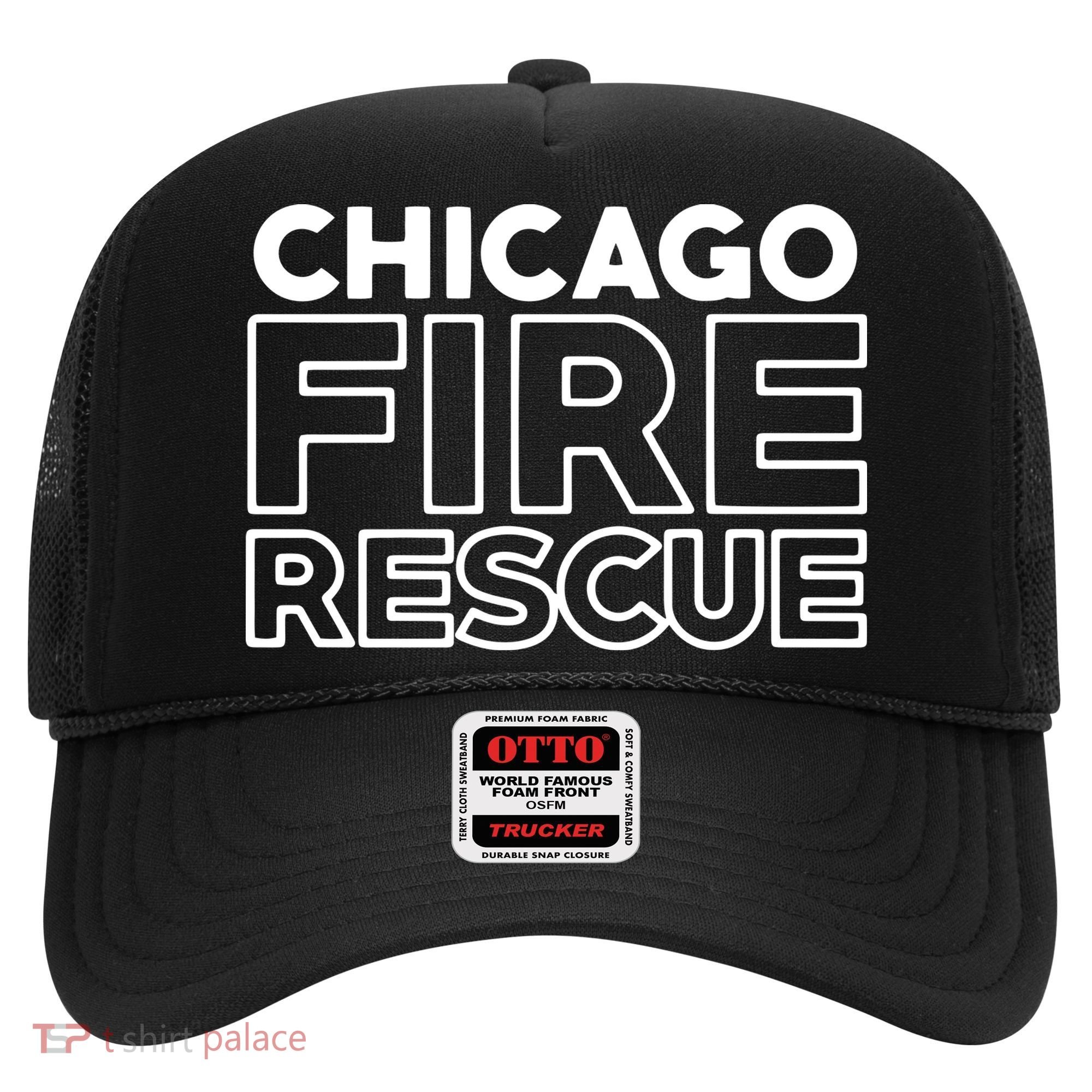 Chicago Illinois Fire Rescue Department Firefighters Firemen Hat