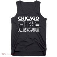 Chicago Illinois Fire Rescue Department Firefighters Firemen Tank Top thumb 0