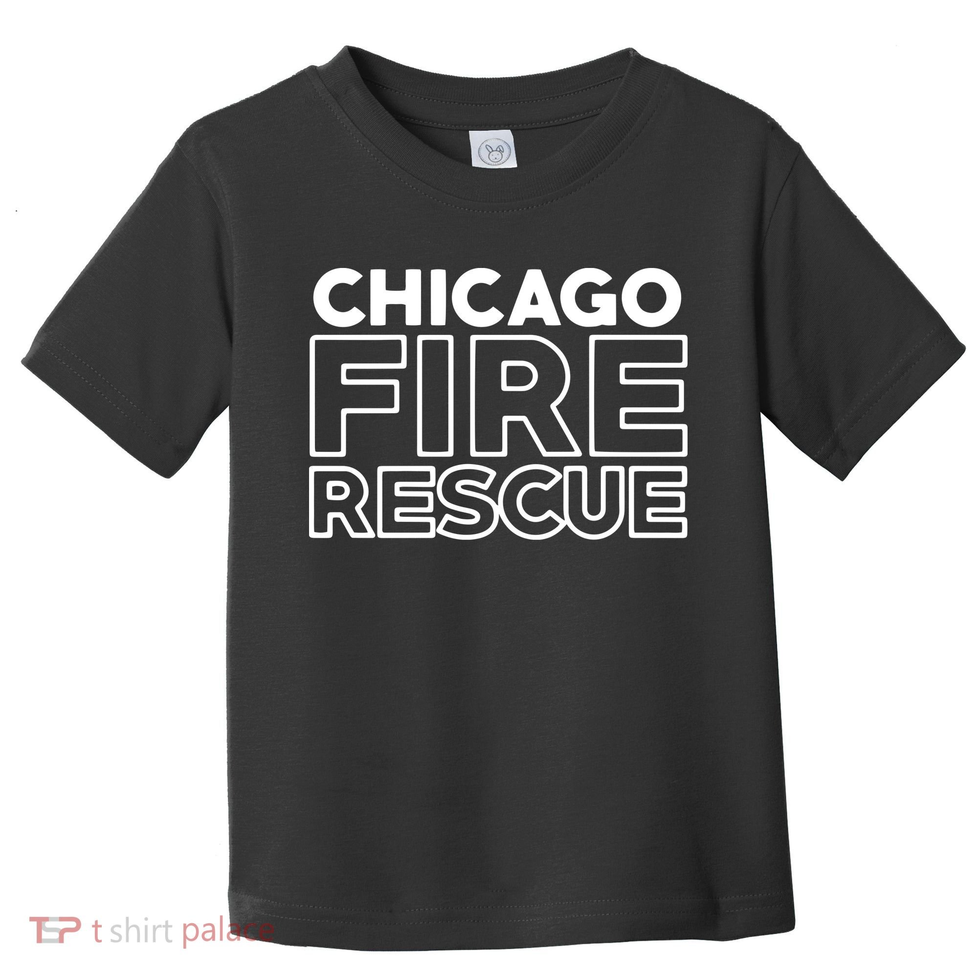 Chicago Illinois Fire Rescue Department Firefighters Firemen Toddler T-Shirt