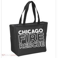 Chicago Illinois Fire Rescue Department Firefighters Firemen Tote Bag thumb 2
