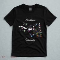 Caribbean Islands Flags And Map Caribbean Sea Vacations T-Shirt thumb 5