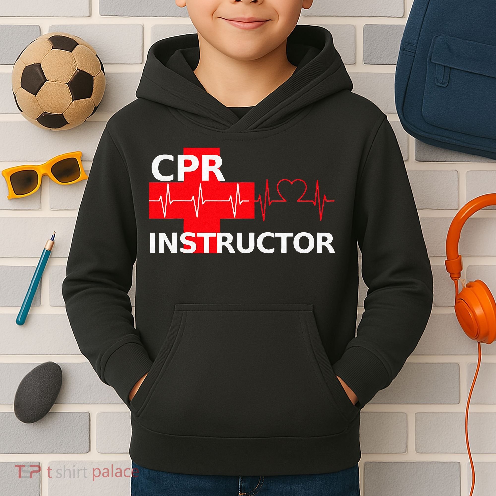 Cpr Instructor First Aid Kids Hoodie