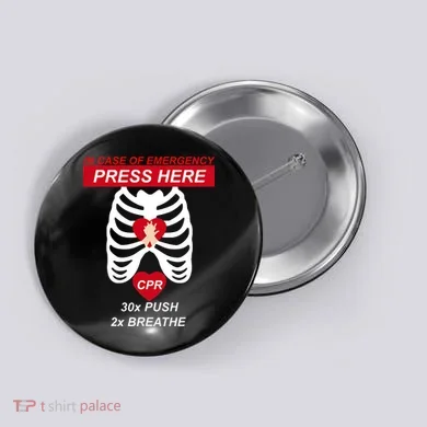 Cpr Instructor First Aid Button