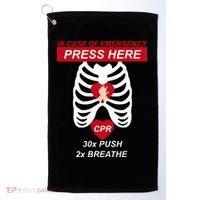 Cpr Instructor First Aid Golf Towel thumb 0