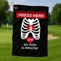 Cpr Instructor First Aid Golf Towel thumb 1