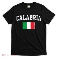 Calabria Italy Flag Italia Italian Vintage Distressed T-Shirt thumb 0