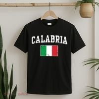 Calabria Italy Flag Italia Italian Vintage Distressed T-Shirt thumb 2
