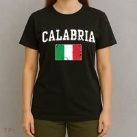 Calabria Italy Flag Italia Italian Vintage Distressed T-Shirt thumb 4