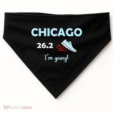 Chicago Im Going Marathon Runner Running 26.2 USA-Made Doggie Bandana