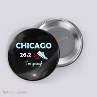 Chicago Im Going Marathon Runner Running 26.2 Button thumb 0