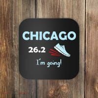 Chicago Im Going Marathon Runner Running 26.2 Coaster thumb 0