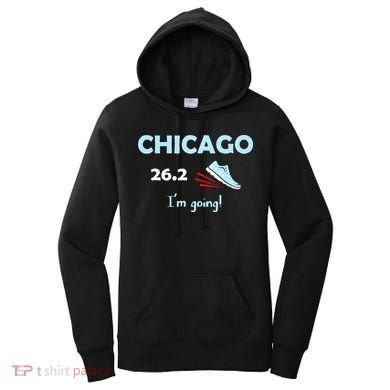 Chicago Im Going Marathon Runner Running 26.2 Women's Hoodie
