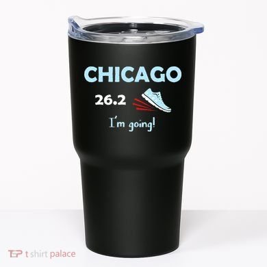 Chicago Im Going Marathon Runner Running 26.2 Tumbler