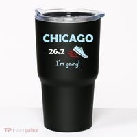 Chicago Im Going Marathon Runner Running 26.2 Tumbler thumb 0