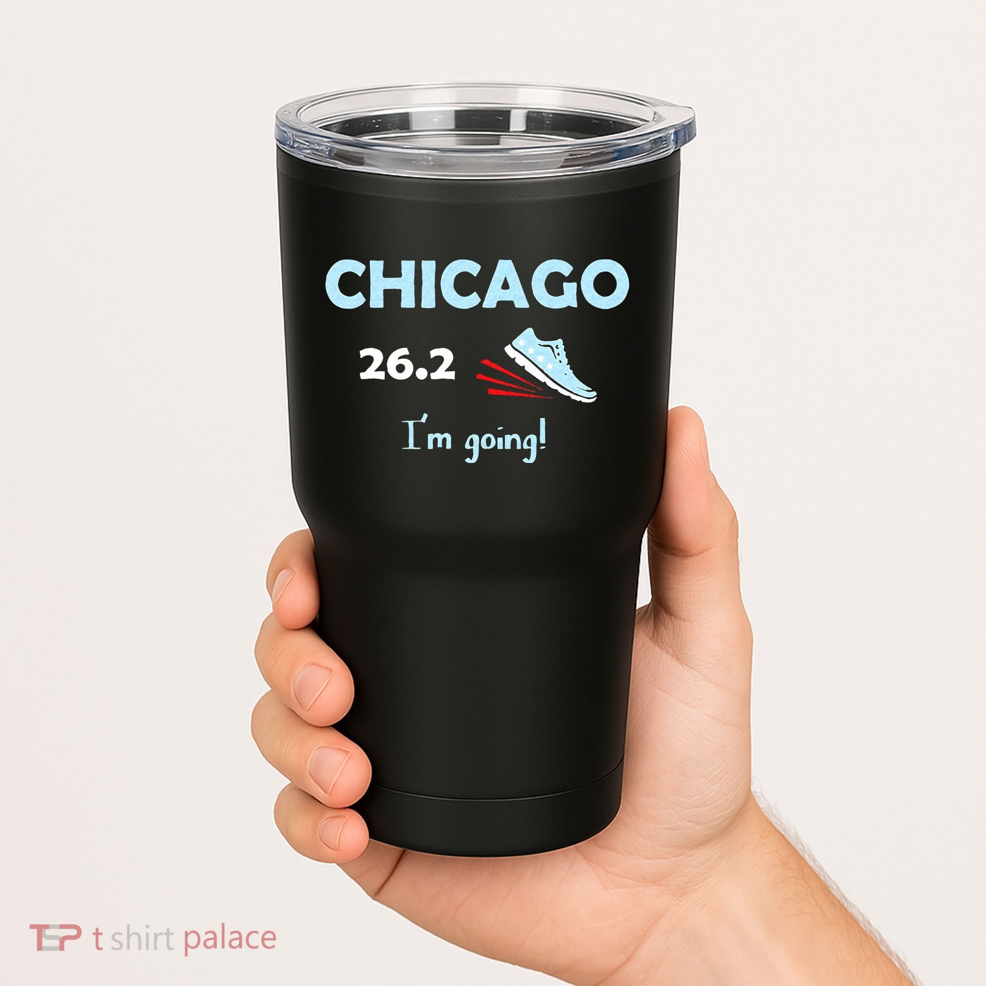 Chicago Im Going Marathon Runner Running 26.2 Tumbler