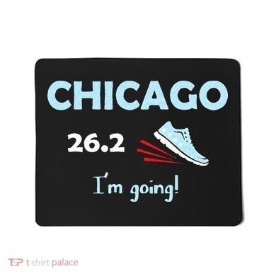 Chicago Im Going Marathon Runner Running 26.2 Mousepad