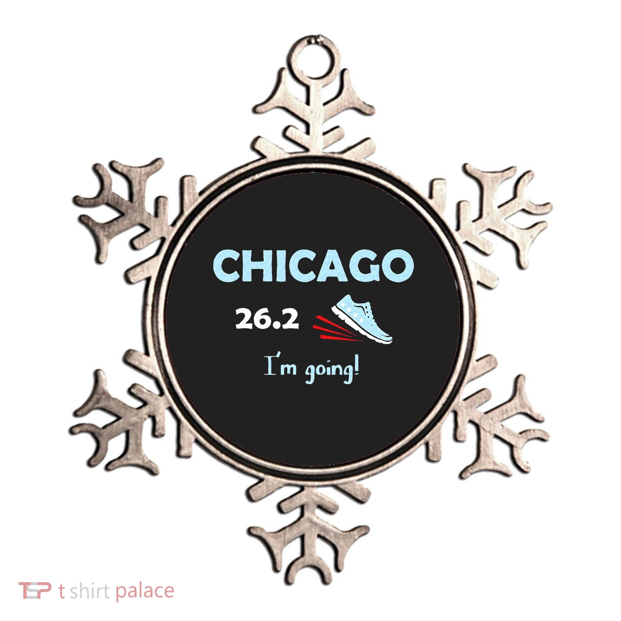 Chicago Im Going Marathon Runner Running 26.2 Ornament