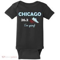 Chicago Im Going Marathon Runner Running 26.2 Baby Bodysuit thumb 0