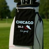 Chicago Im Going Marathon Runner Running 26.2 Golf Towel thumb 2